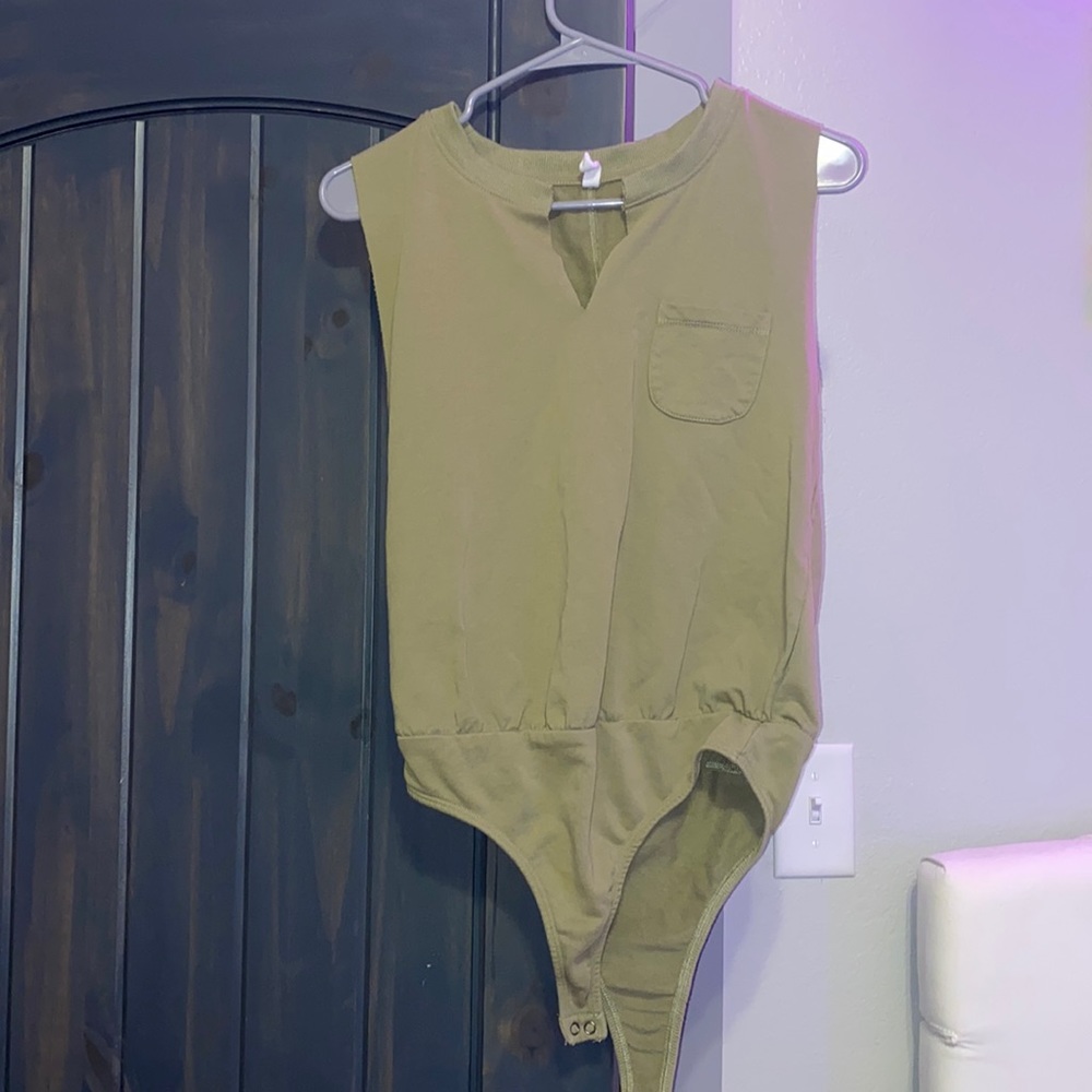 green bodysuit size small